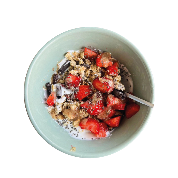 Fiche Recette : Muesli aux Fraises et à l'Amlou